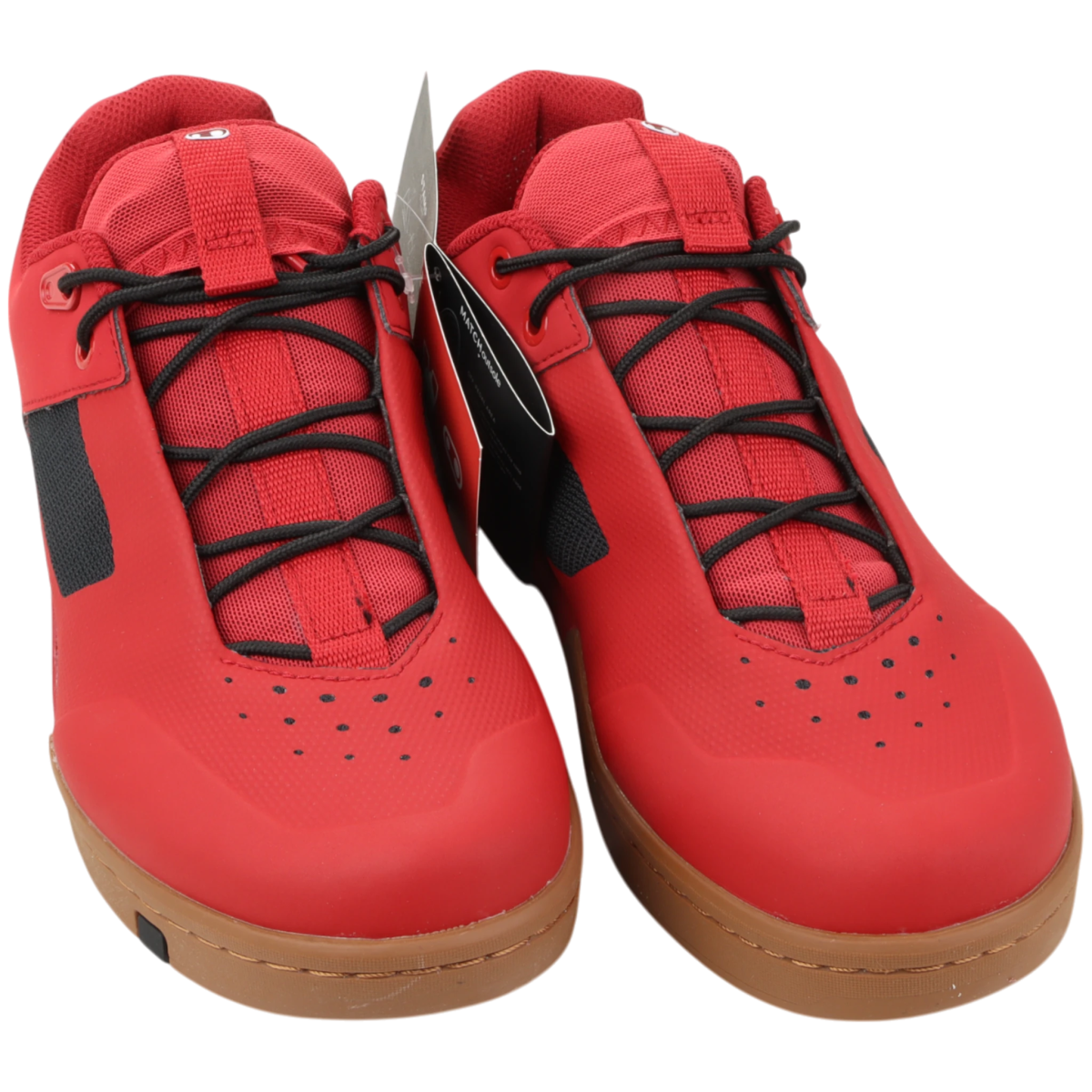 Crankbrothers Stamp Lace Fahrradschuhe Flatpedal Rot/Schwarz Größe 38 - RAAAD.de