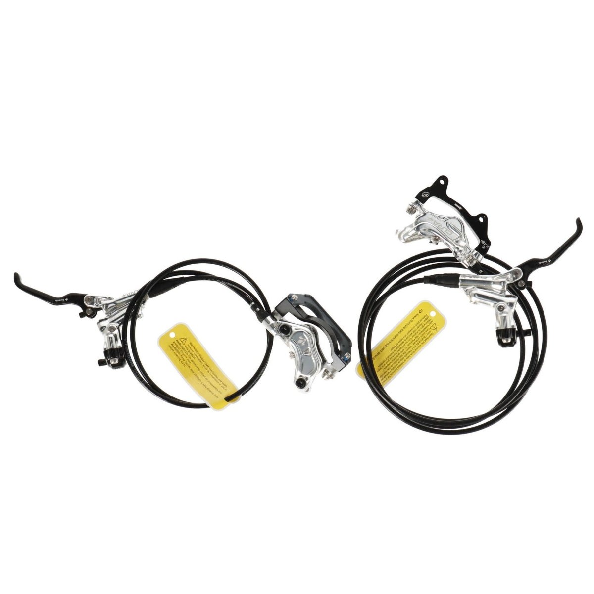 Formula Cura 4 Scheibenbremsen - Set | Carbon Bremshebel | vorne & hinten | 4 - Kolben | silber | inkl. Beläge | Leitung 800/2000 mm - RAAAD.de