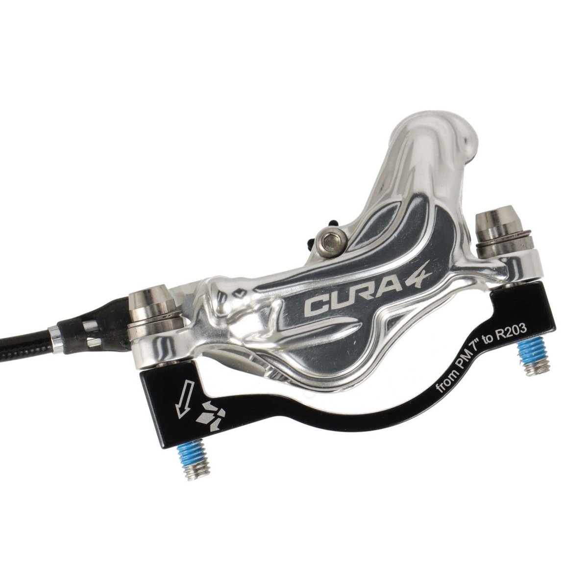 Formula Cura 4 Scheibenbremsen - Set | Carbon Bremshebel | vorne & hinten | 4 - Kolben | silber | inkl. Beläge | MTB / Enduro - RAAAD.de