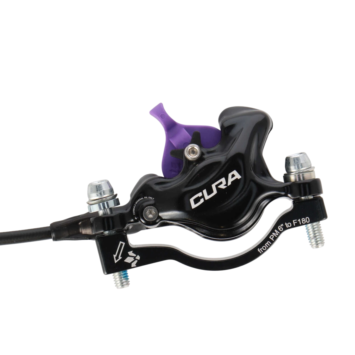 Formula Cura X Scheibenbremse Carbon Bremshebel 2 - Kolben schwarz (1750 mm Leitung) - RAAAD.de
