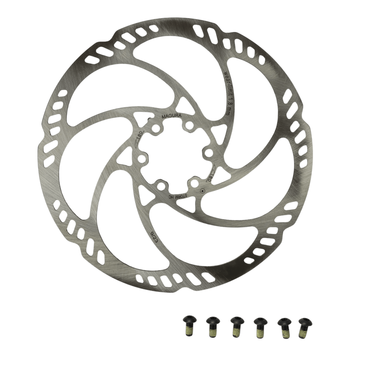 Magura Bremsscheibe Storm HC 180 mm ohne Sensormagnet (6 - Loch) - RAAAD.de