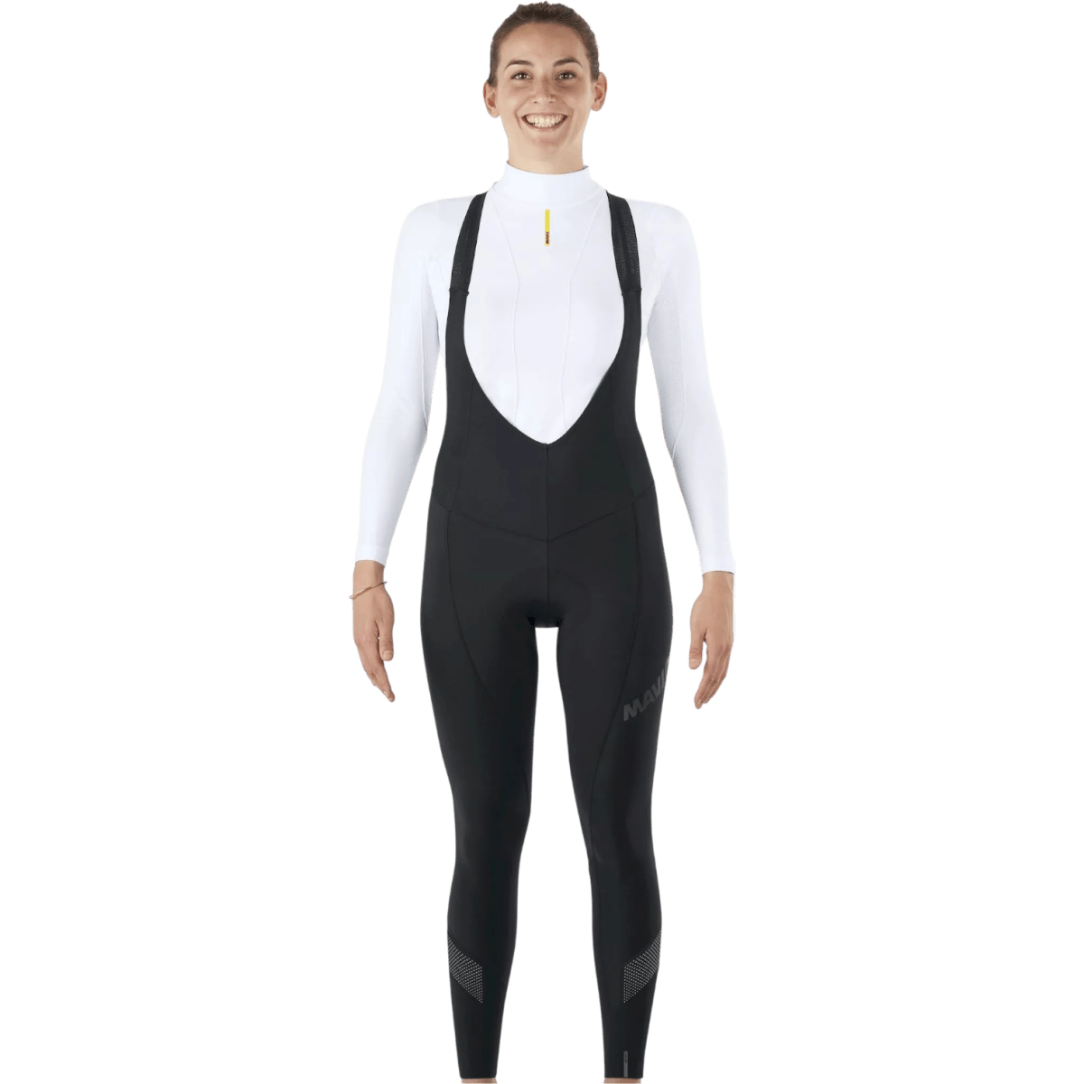 Mavic Essential Thermo Women Bib Tight | lange Radhose mit Trägern | Damen | Schwarz | warm & atmungsaktiv - RAAAD.de