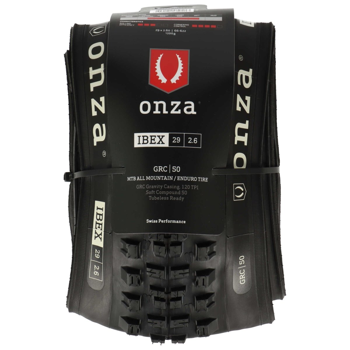 Onza Ibex 29 x 2,60" GRC 120TPI Soft Compound 50 Tubless Ready Faltreifen Schwarz - RAAAD.de