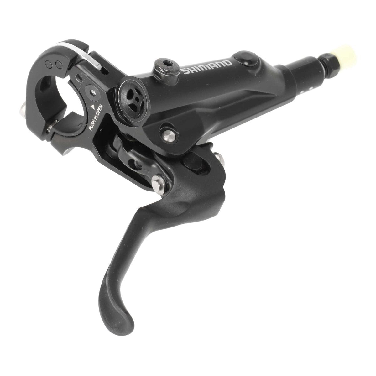 Shimano MT501 / MT520 Scheibenbremse hinten | 4 - Kolben | 1700 mm Leitung | Postmount | schwarz | MTB / E - MTB - RAAAD.de
