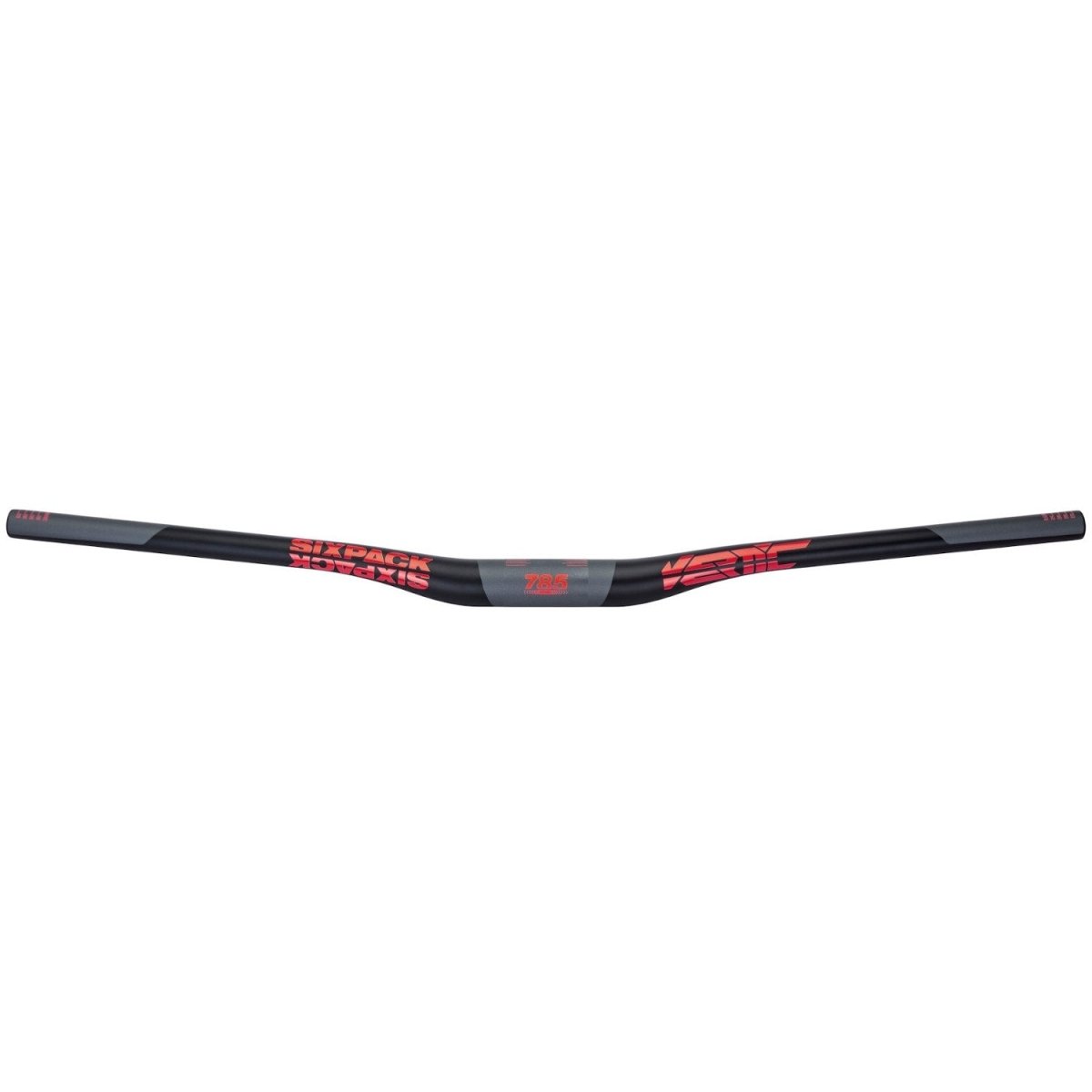 Sixpack Vertic 785 Carbon Lenker | 785 mm | 35 mm Klemmung | 20 mm Rise | schwarz/rot - RAAAD.de