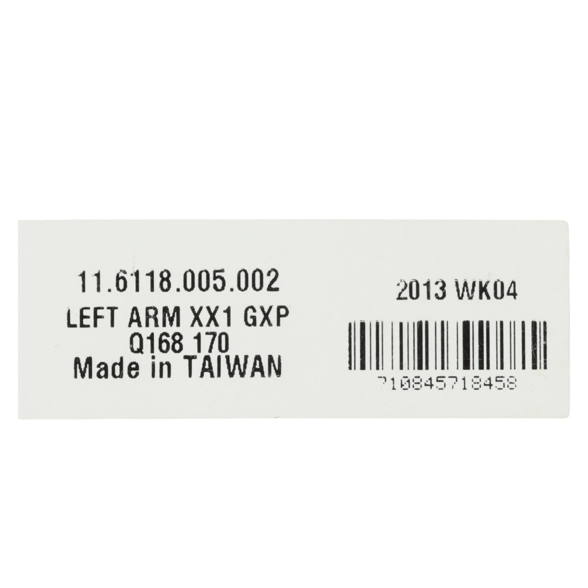 SRAM XX1 Q168 Kurbelarm links GXP 170 mm Carbon schwarz rot - RAAAD.de