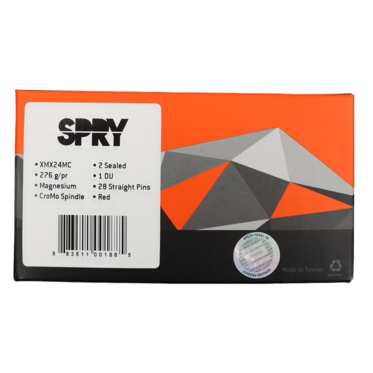 Xpedo Flatpedal SPRY Plattformpedale rot - RAAAD.de