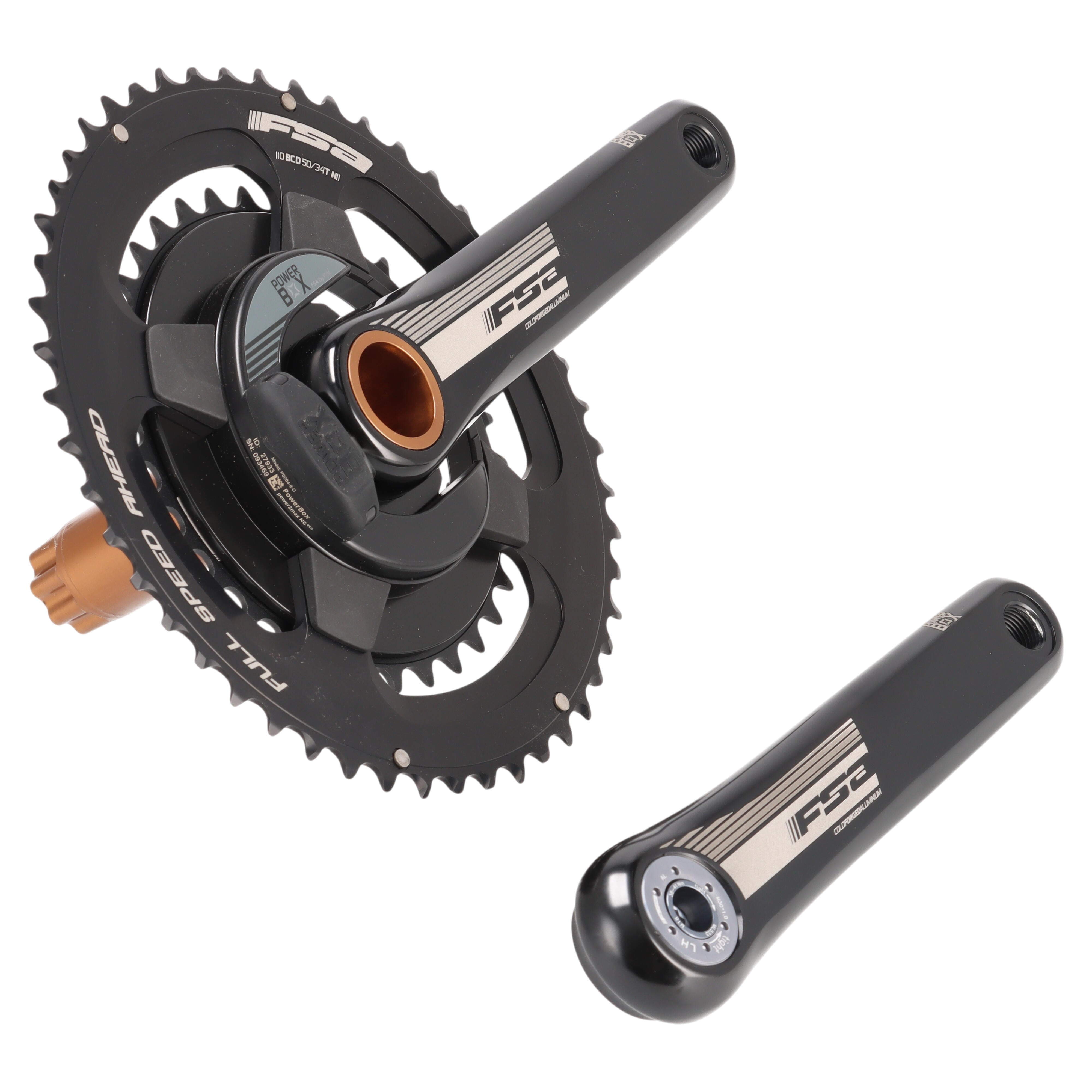 FSA PowerBox Powermeter Kurbel 172,5 mm | 50/34 Zähne | BB386EVO | 110 BCD | 11-fach