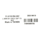 SRAM X01 Eagle braț pedalier stâng GXP 175 mm negru carbon roșu 2020