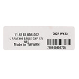 SRAM X01 Eagle braț pedalier stâng GXP 175 mm negru carbon roșu