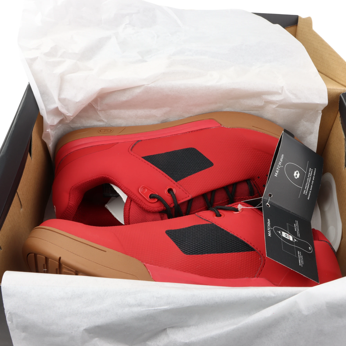 Crankbrothers Mallet Lace Fahrradschuhe Clip - In Rot/Schwarz Größe 41 - RAAAD.de