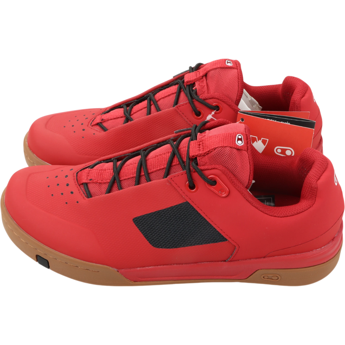 Crankbrothers Stamp Lace Fahrradschuhe Flatpedal Rot/Schwarz Größe 40 - RAAAD.de