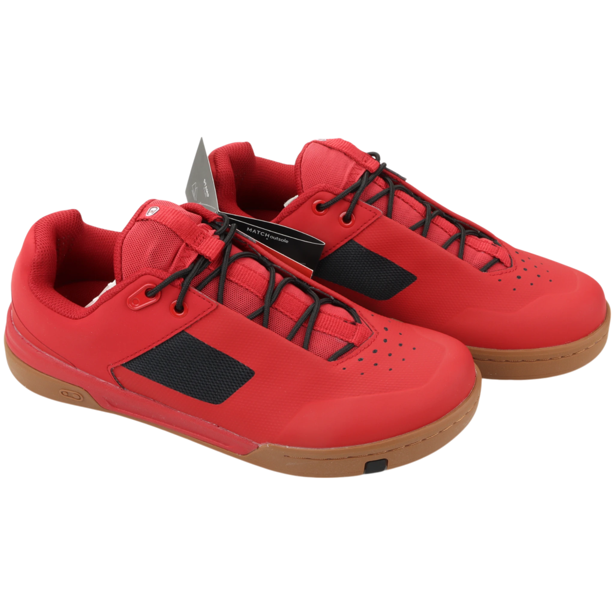 Crankbrothers Stamp Lace Fahrradschuhe Flatpedal Rot/Schwarz Größe 41 - RAAAD.de