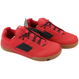 Pantofi de ciclism Crankbrothers Stamp Lace, pedale plate, roșu/negru, mărimea 41