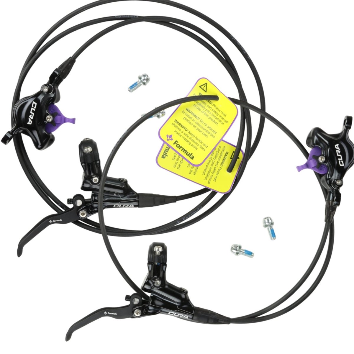 Formula Cura 2 Scheibenbremsen Set schwarz 2 - Kolben (900 mm / 1800 mm Leitung) - RAAAD.de