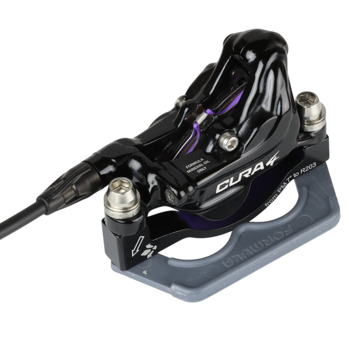 Formula Cura 4 Scheibenbremse hinten schwarz 4 - Kolben (1800 mm Leitung) - RAAAD.de