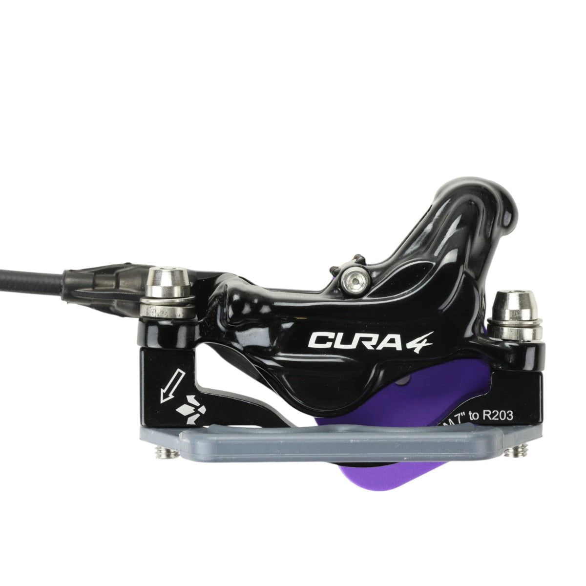 Formula Cura 4 Scheibenbremse hinten schwarz 4 - Kolben (1800 mm Leitung) - RAAAD.de