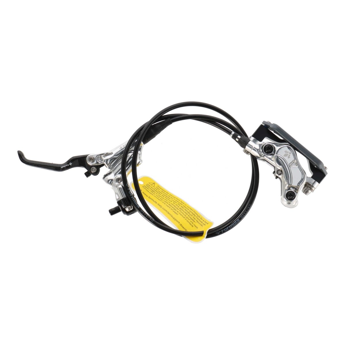 Formula Cura 4 Scheibenbremsen - Set | Carbon Bremshebel | vorne & hinten | 4 - Kolben | silber | inkl. Beläge | Leitung 800/2000 mm - RAAAD.de