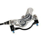 Formula Cura 4 Scheibenbremsen - Set | Carbon Bremshebel | vorne & hinten | 4 - Kolben | silber | inkl. Beläge | Leitung 800/2000 mm - RAAAD.de