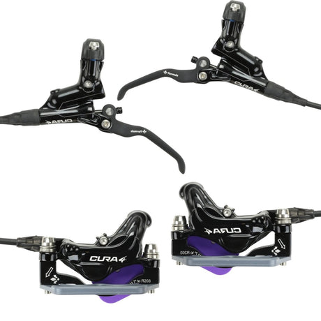 Formula Cura 4 Scheibenbremsen Set schwarz 4 - Kolben Vorderrad und Hinterradbremse - RAAAD.de