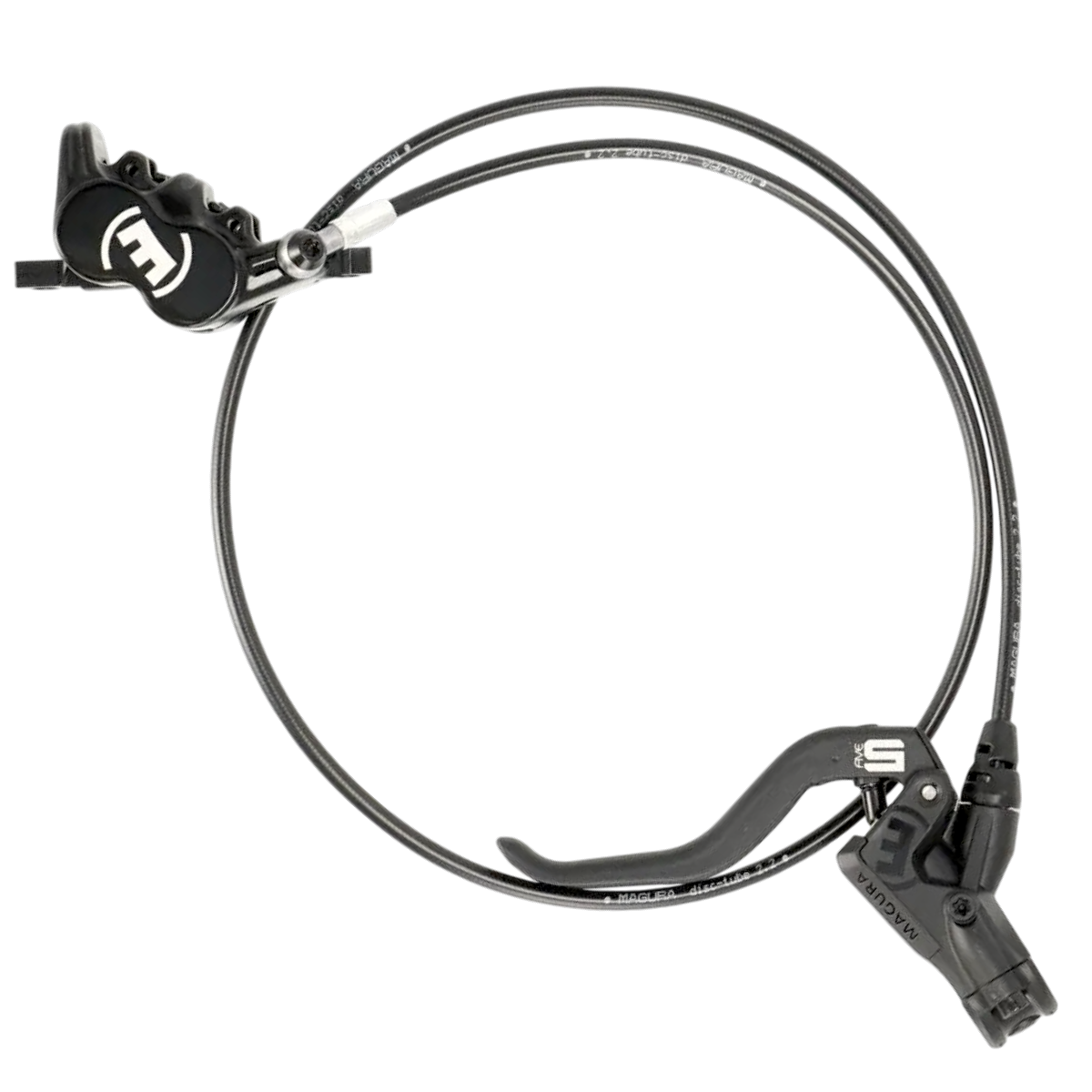 Magura MT5 Scheibenbremse Vorderrad | 4-Kolben | 900 mm Leitung | inkl. QM42 Adapter für 203 mm