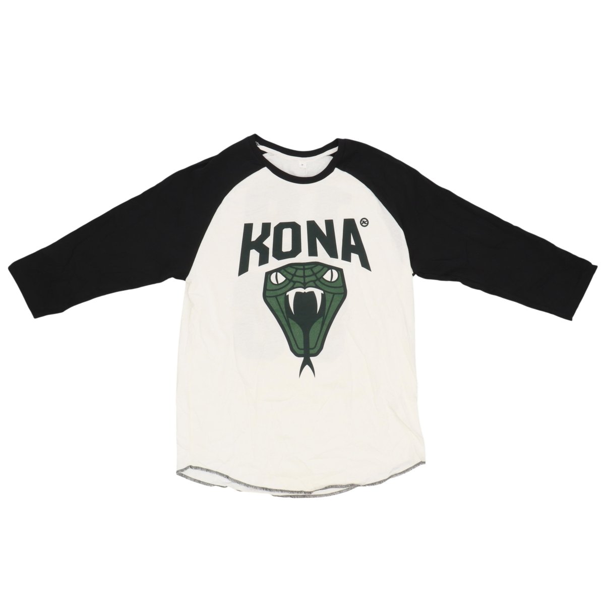Kona Baseball T-Shirt | 3/4 Arm Shirt | weiß - schwarz - RAAAD.de