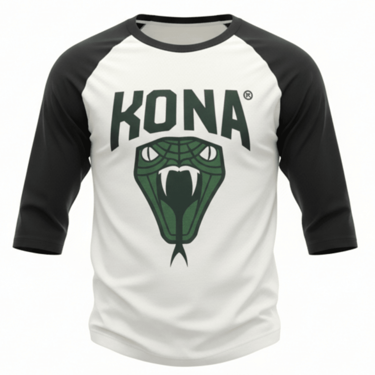Kona Baseball T-Shirt | 3/4 Arm Shirt | weiß - schwarz - RAAAD.de