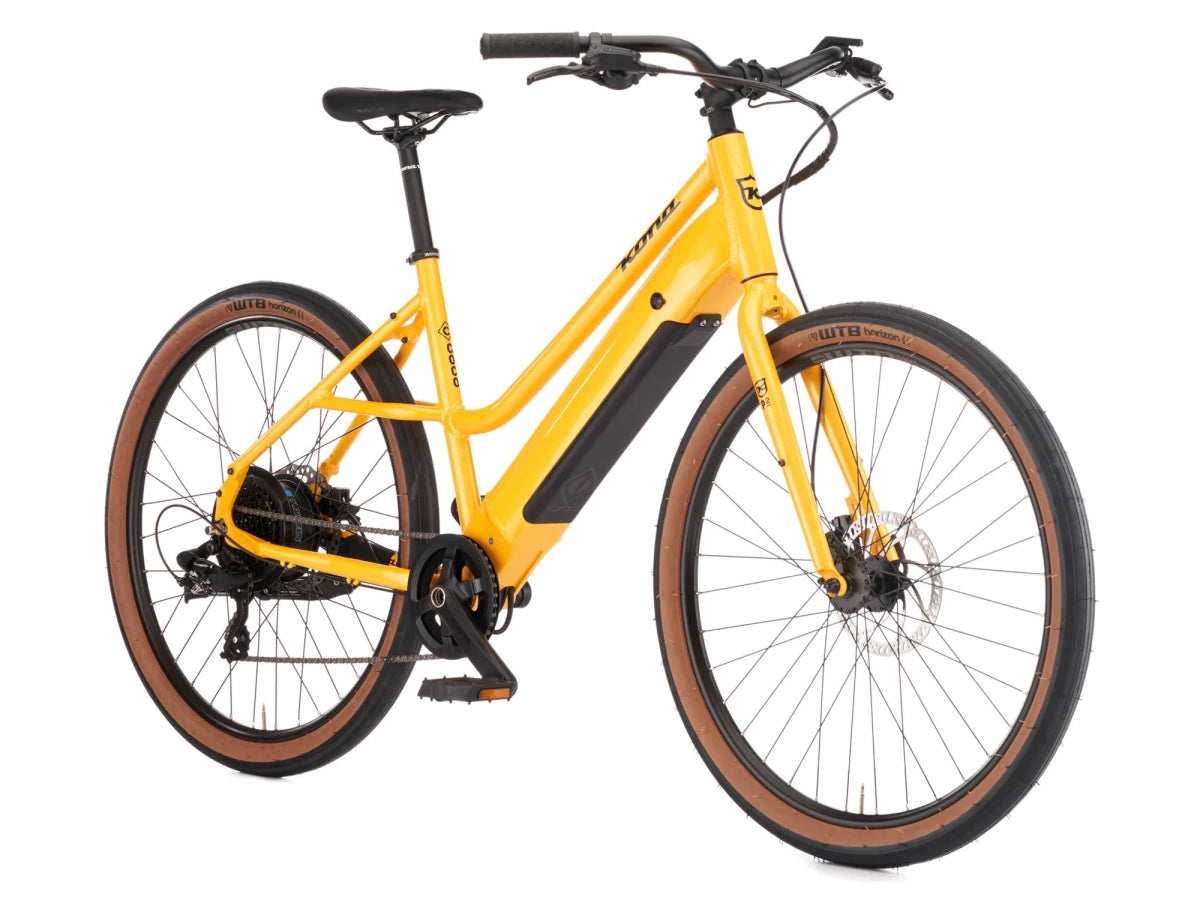 Kona Coco HD E - Bike | Tiefeinsteiger City | 650B | 418Wh | Gelb - RAAAD.de