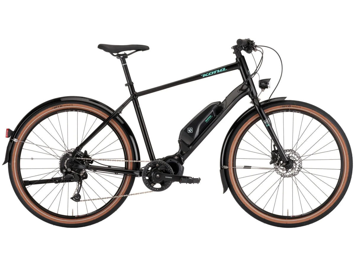Kona Dew - E | Urban E - Bike | Shimano E6100 | 504Wh | Satin Black - RAAAD.de