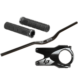 Lapierre / WTB Cockpit - Set MTB | Lenker 780 mm | Vorbau 45 mm | Ø 31.8 mm | WTB Wafel Lock - On Griffe | schwarz - RAAAD.de