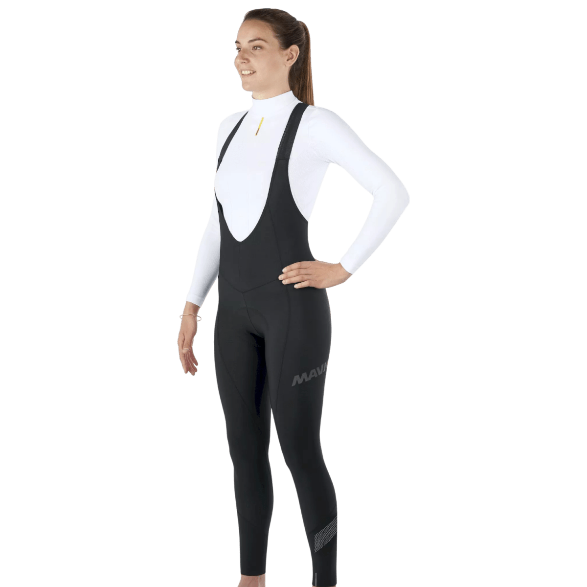 Mavic Essential Thermo Women Bib Tight | lange Radhose mit Trägern | Damen | Schwarz | warm & atmungsaktiv - RAAAD.de