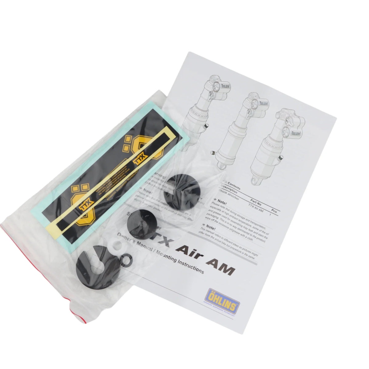 Öhlins Dämpfer TTX2 Air 185x55 mm Trunnion Universal - RAAAD.de