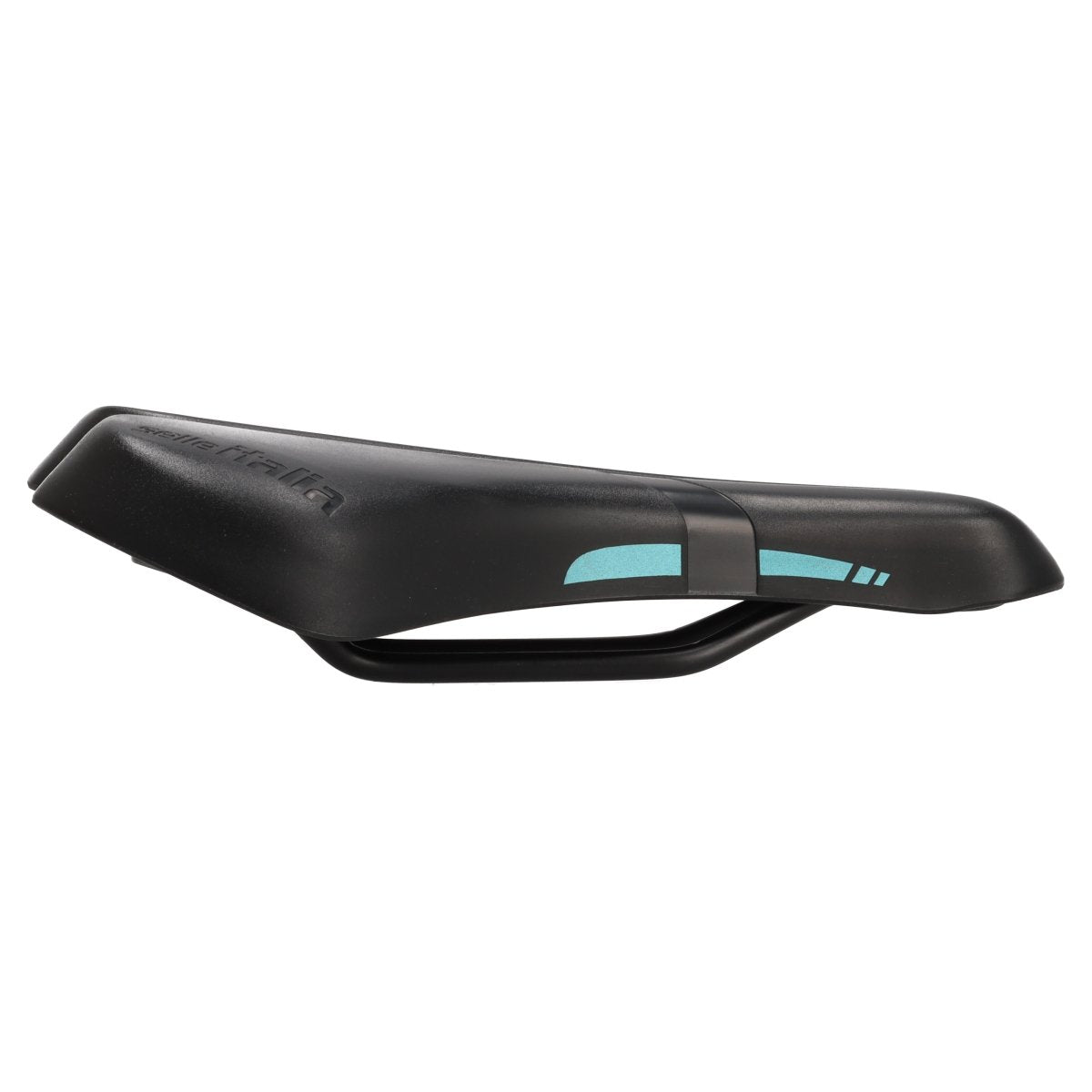 Selle Italia X - Base Boost Sattel | 150 x 245 mm | Stahlstreben | Mattschwarz Türkis | Rennrad / Gravel / MTB - RAAAD.de
