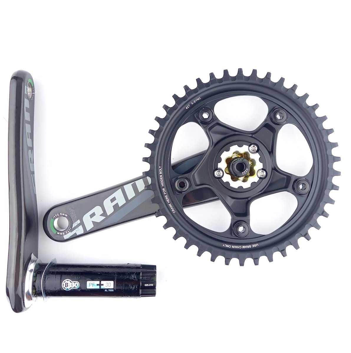 SRAM Force 1 Kurbel BB30 / PF30 Carbon 172.5 mm 42T (1x11-fach) (Kopie) - RAAAD.de