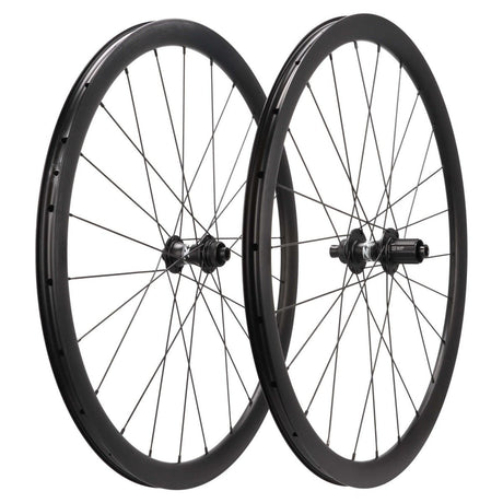 ZZYZX Alu Laufradsatz Disc | 28" Aero | 35 mm Felgenhöhe | Shimano HG Freilauf | Schwarz (B - Ware) - RAAAD.de