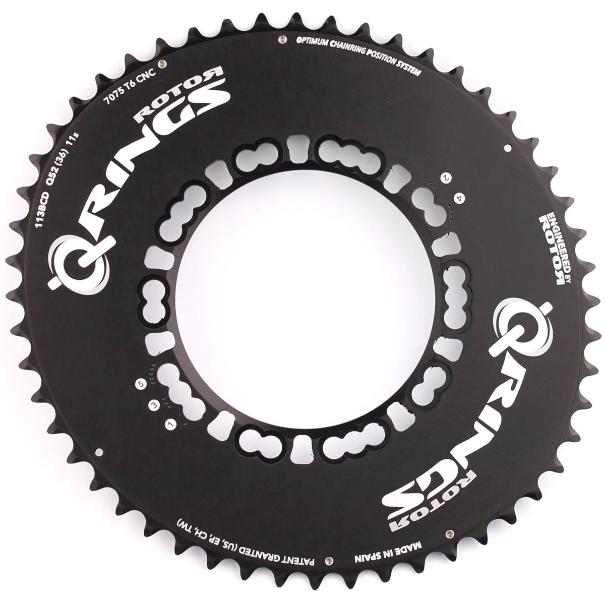 ROTOR Q-Rings Aero 52T Kettenblatt, 5-Arm, BCD 113mm - RAAAD.de